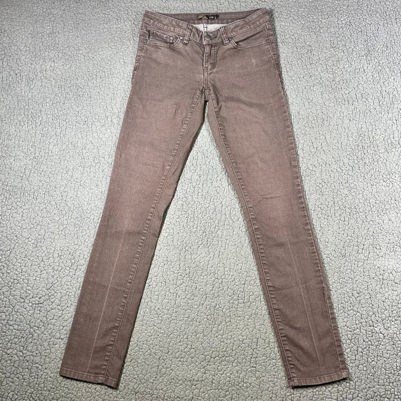 Prana Denim - Prana Kara Jeans Womens 2/26 Brown Slim Tapered Leg Stretch Denim Pants 5759